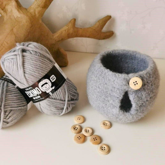 Felted Yarn Bowl Crochet Pattern PDF